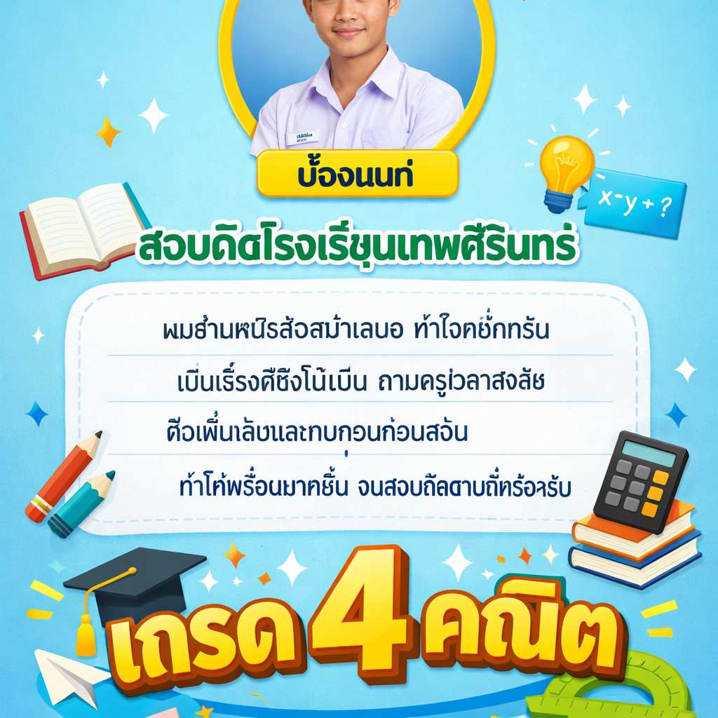 สอบติดร้อยเอ็ดวิทยาลัย 🎯